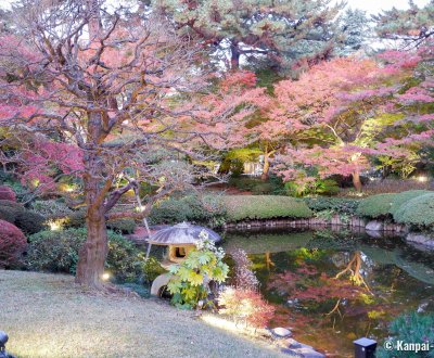 Shirokanedai (Tokyo), Koyo garden in fall at the Tokyo Metropolitan Teien Art Museum