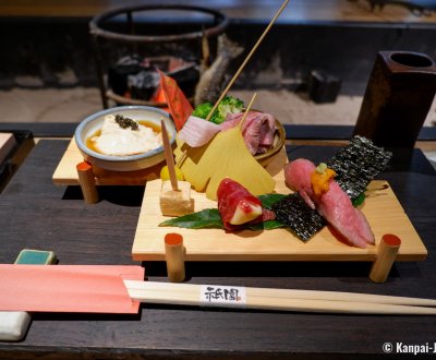 Kagurazaka Irori Yakiniku Gion (Tokyo), Choice of beef meat and autumn vegetables