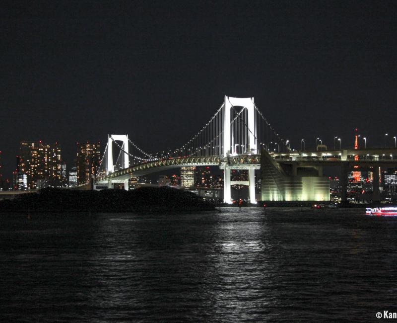 Rainbow Bridge Bridge To Odaiba Spanning Tokyo Bay