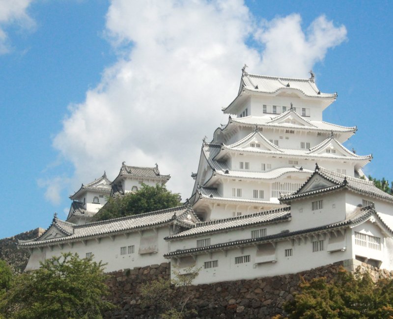 Himeji Castle (Hyogo, Kansai), The keep after the 2015 renovation Himeji Castle (Hyogo, Kansai), The keep after the 2015 renovation