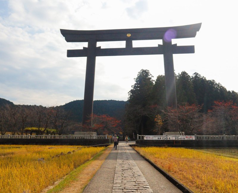 Kumano Hongu Taisha, Great torii gate Oyunohara at the former site of the shrine Kumano Hongu Taisha, Great torii gate Oyunohara at the former site of the shrine