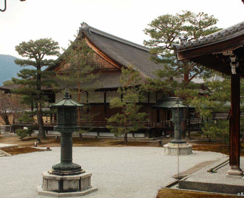 Daikaku-ji (Kyoto), View on the Shinden pavilion from the Miedo Daikaku-ji (Kyoto), View on the Shinden pavilion from the Miedo