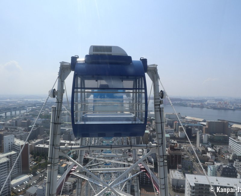 Tempozan (Osaka), Panoramic view on the bay from the Ferris Wheel 2