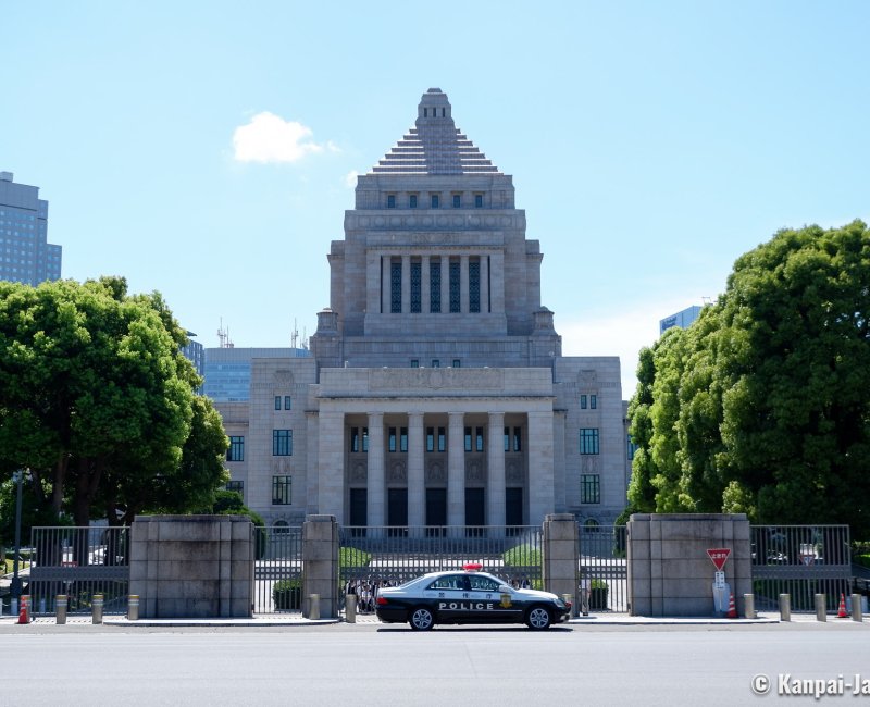National Diet Building (Tokyo), Front view of the building 2