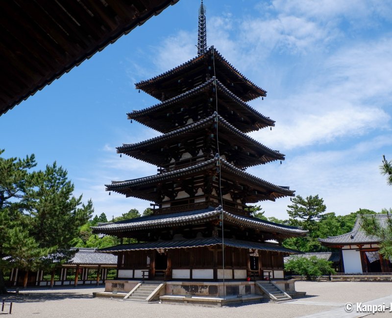 Horyu-ji (Ikaruga), 5-stories pagoda in Sai-in Garan Horyu-ji (Ikaruga), 5-stories pagoda in Sai-in Garan