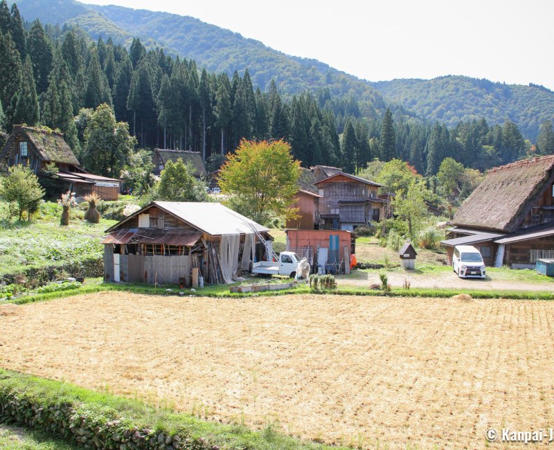 Nagase House (Shirakawa-go), View on the traditional rural village from the house Nagase House (Shirakawa-go), View on the traditional rural village from the house