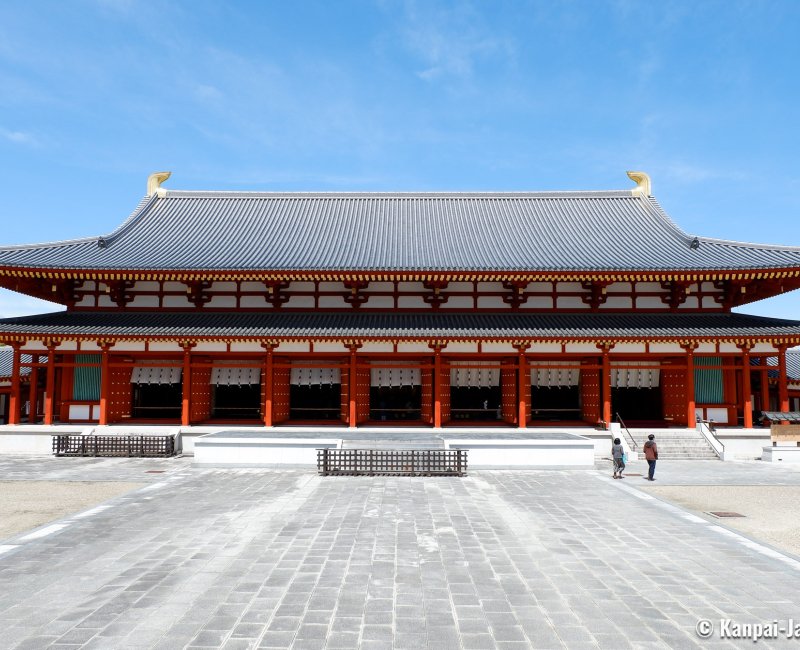 Nara, Daikodo pavilion in Yakushi-ji temple in the west of the city Nara, Daikodo pavilion in Yakushi-ji temple in the west of the city