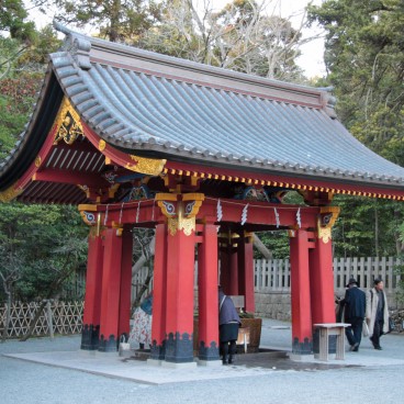 The architecture of Japanese Shinto shrines - Typical composition of a ...