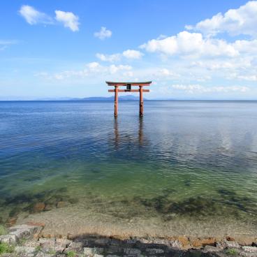 Shirahige-jinja - The Floating Torii on Lake Biwa