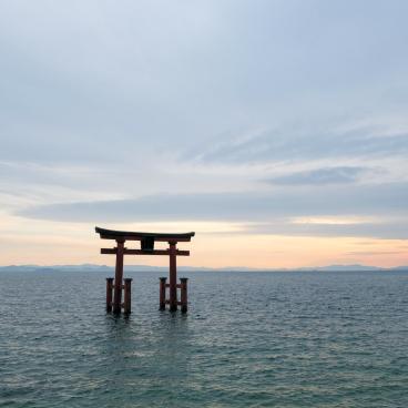 Shirahige-jinja - The Floating Torii on Lake Biwa