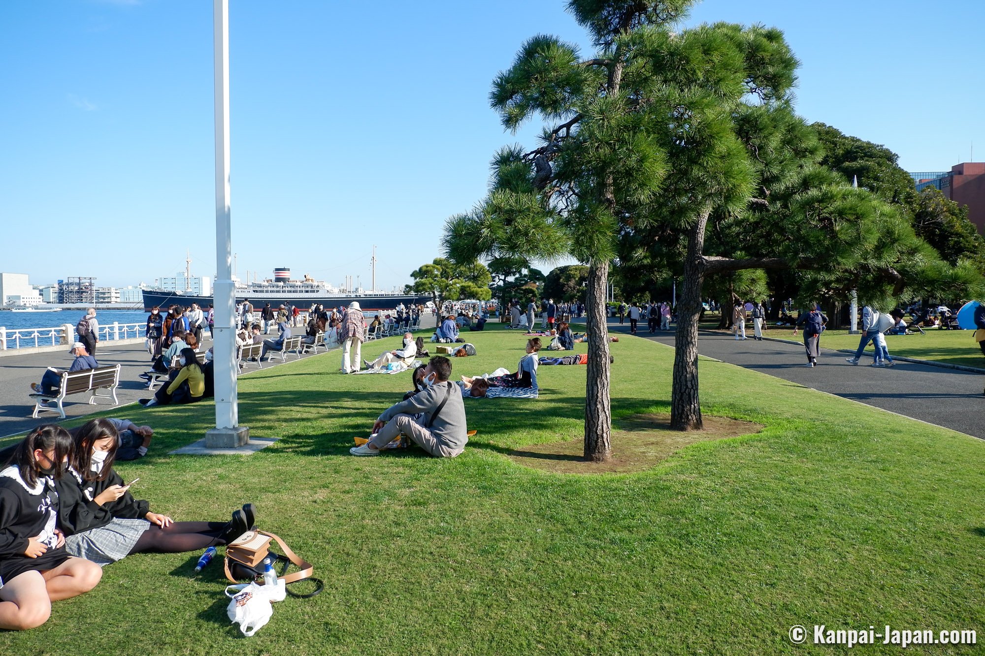 Yamashita Park - Seaside Walkway In Yokohama